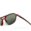 Vollrandrahmen rote Farbe Mode schöne gute Objektive Sonnenbrille
